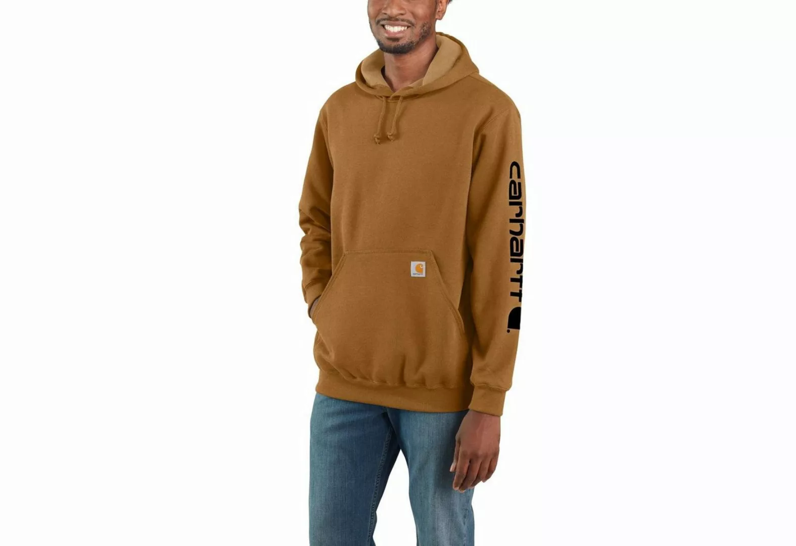 Carhartt Kapuzenpullover Carhartt SLEEVE LOGO HOODED SWEATSHIRT K288 (1-tlg günstig online kaufen