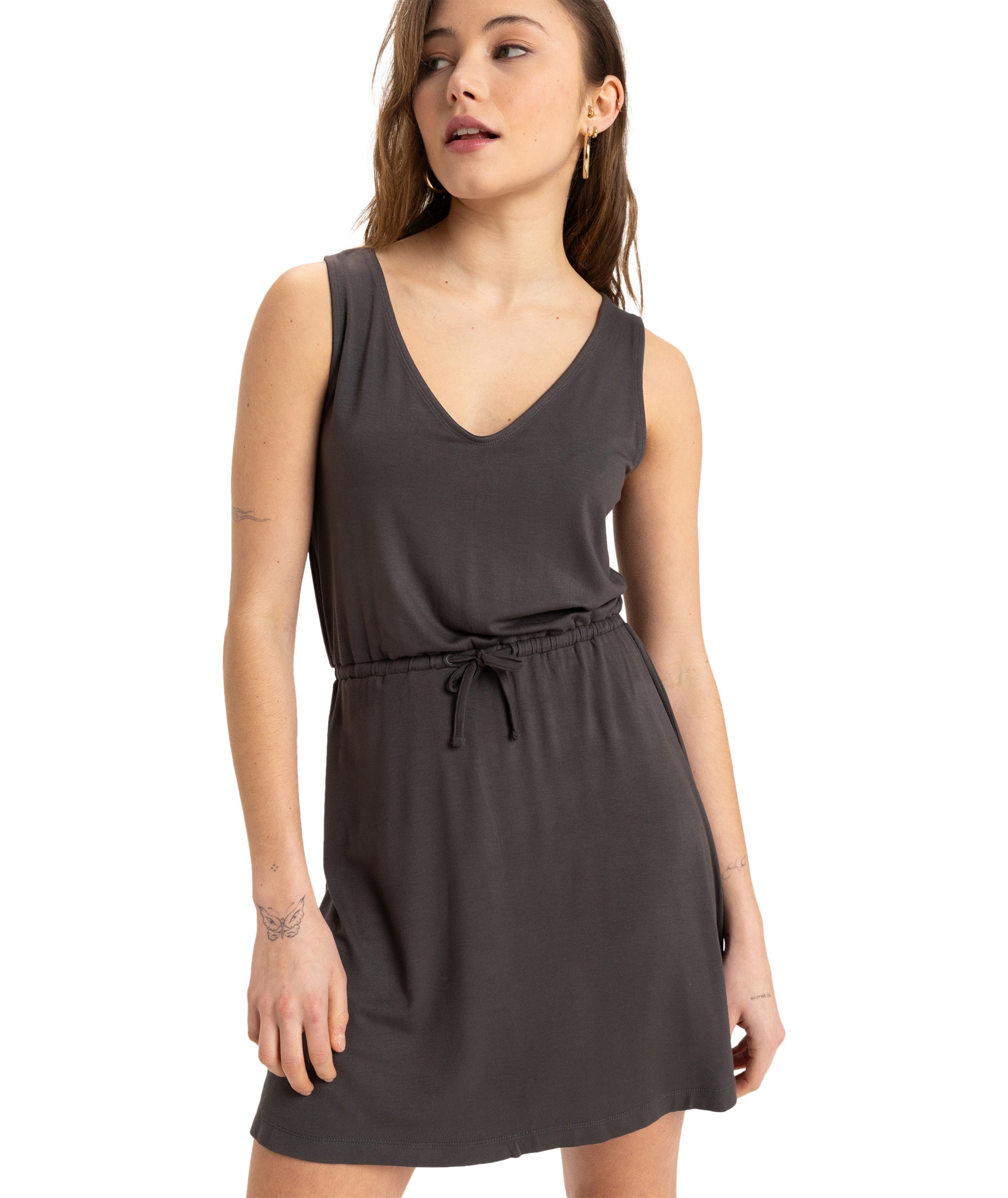 Roxy Jerseykleid "LOW TIDES DRESHORT SLEEVE SOLID" günstig online kaufen