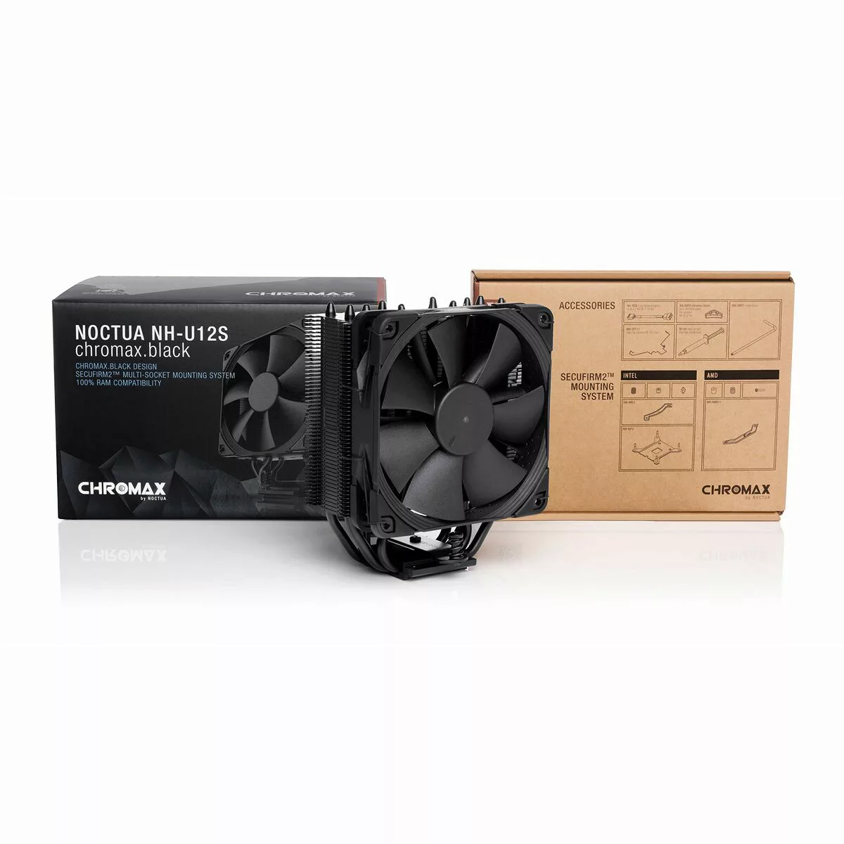 Ventilator Pc Noctua Nh-u12s Chromax.black günstig online kaufen