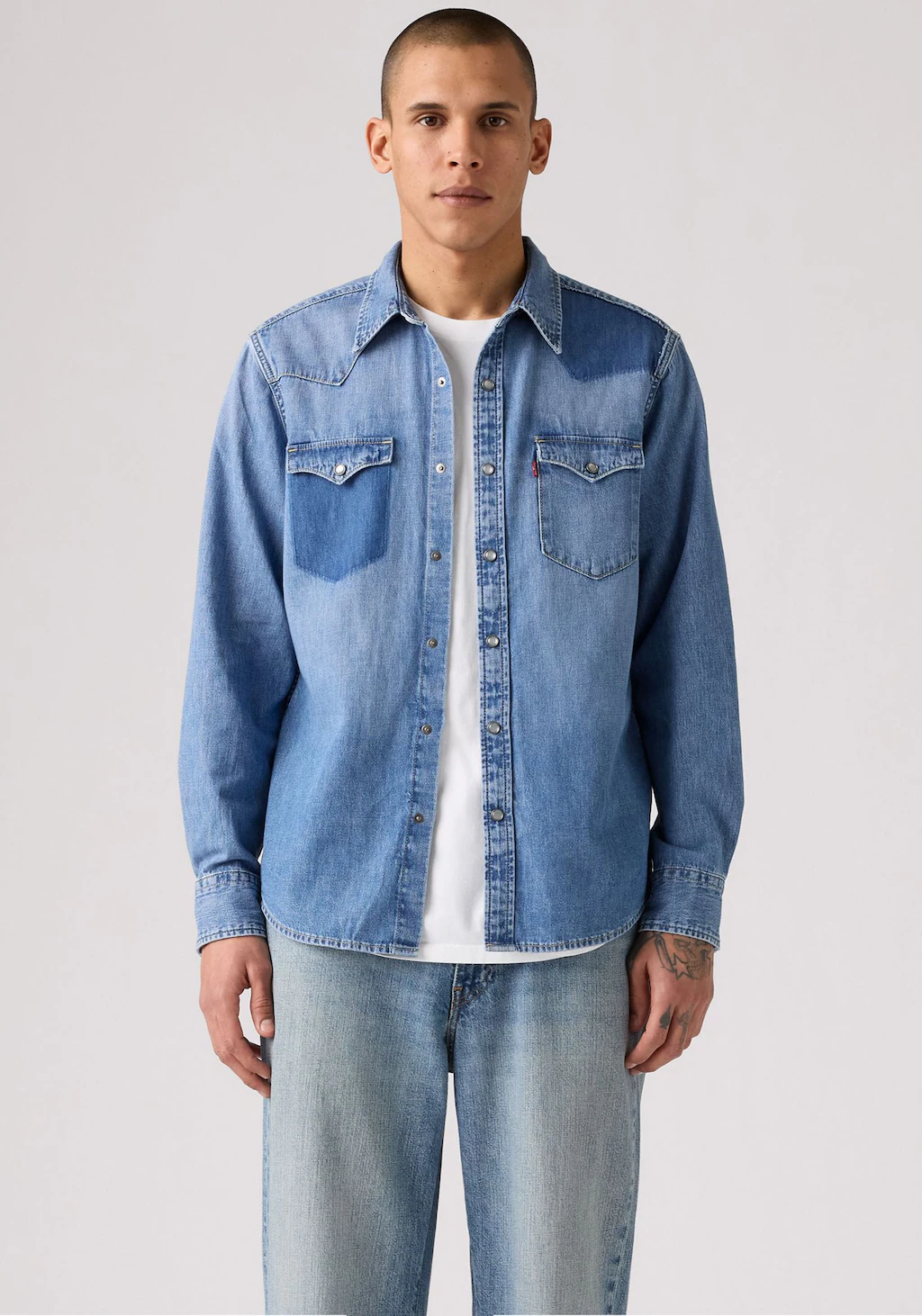 Levis Jeanshemd, mit Druckknopf- Verschluss günstig online kaufen