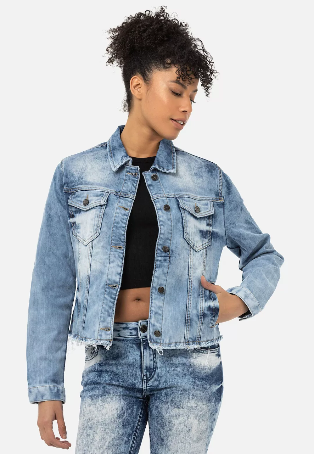 Cipo & Baxx Jeansjacke, in klassischem Design günstig online kaufen