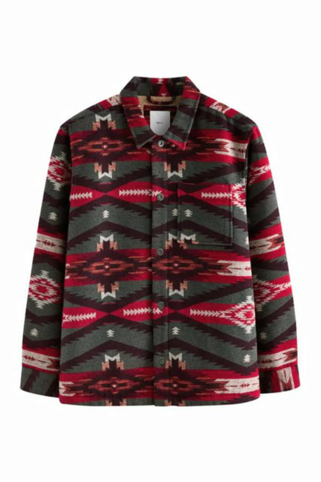 Next Hemdjacke Hemdjacke mit Borgfutter und Navajo-Muster (1-St) günstig online kaufen