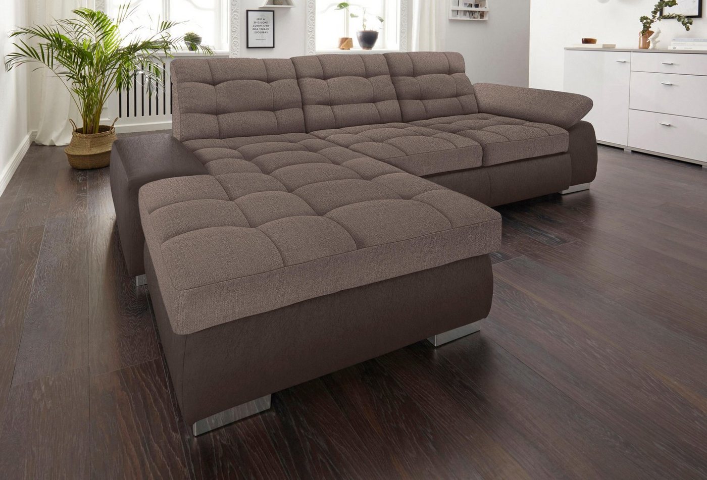 sit&more Ecksofa "Ontario L-Form", XXL, wahlweise mit Bettfunktion günstig online kaufen