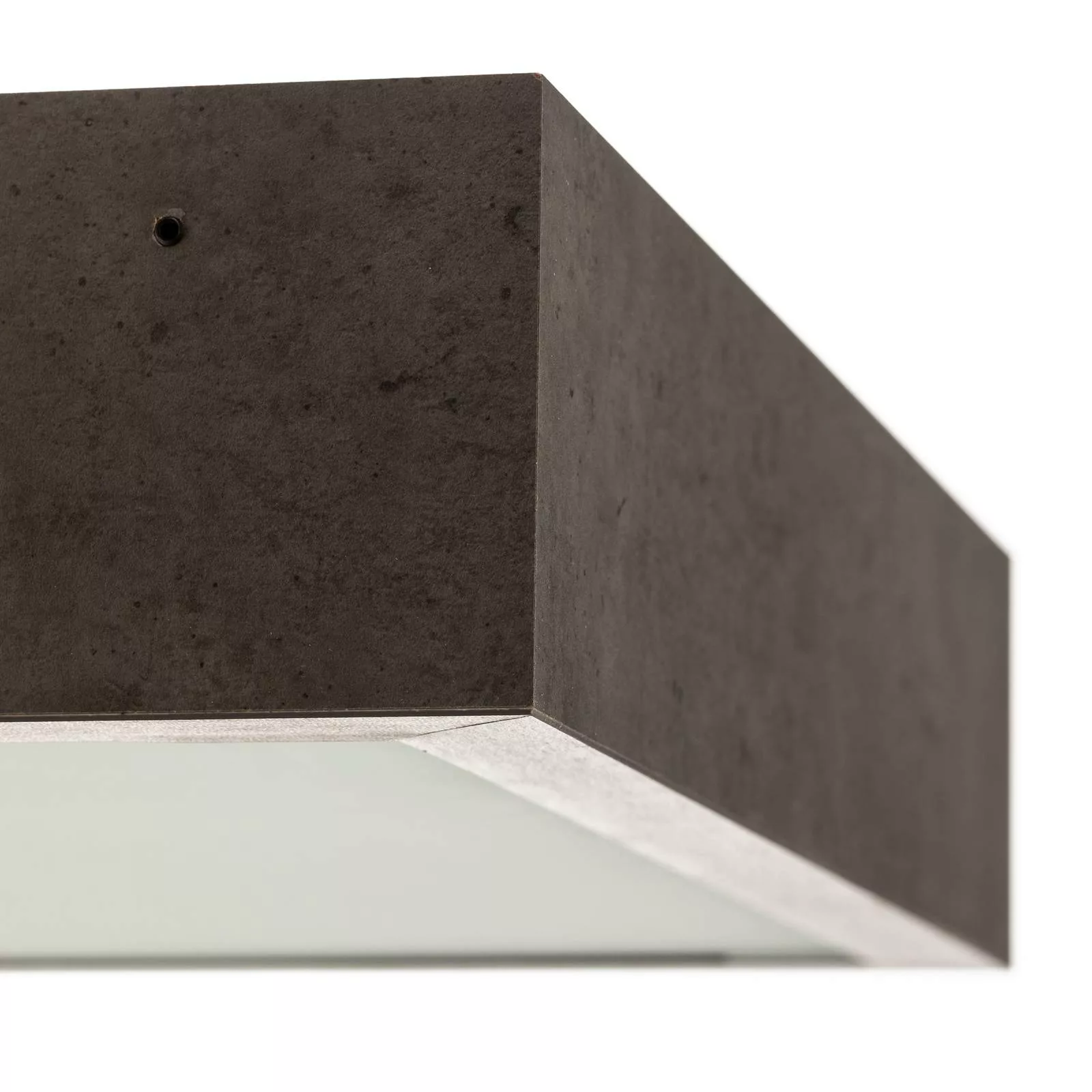 Deckenleuchte Tromsö, 40x40 cm, betongrau günstig online kaufen