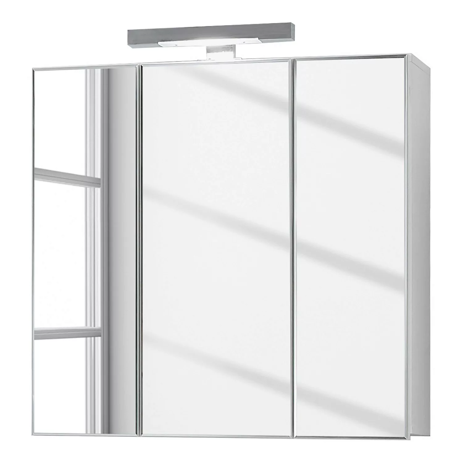 FMD Badezimmerspiegelschrank Spiegelschrank 70x19x67,6 cm Weiß günstig online kaufen