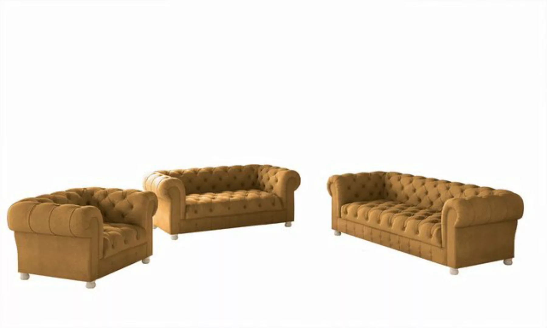 Kaiser Möbel Chesterfield-Sofa 3+2+1 Sofagarnitur, elegant, klassisch, in e günstig online kaufen