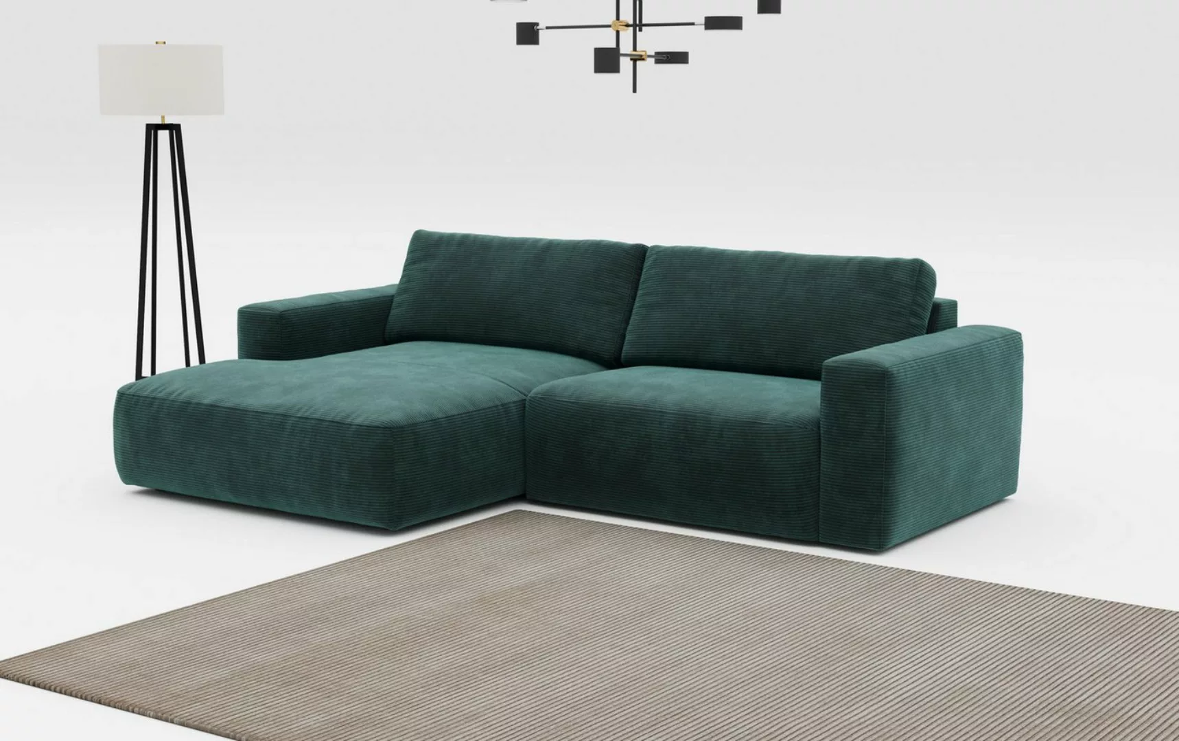 COTTA Ecksofa Lasso L-Form, mit breiter Recamiere im trendigen Cord oder an günstig online kaufen