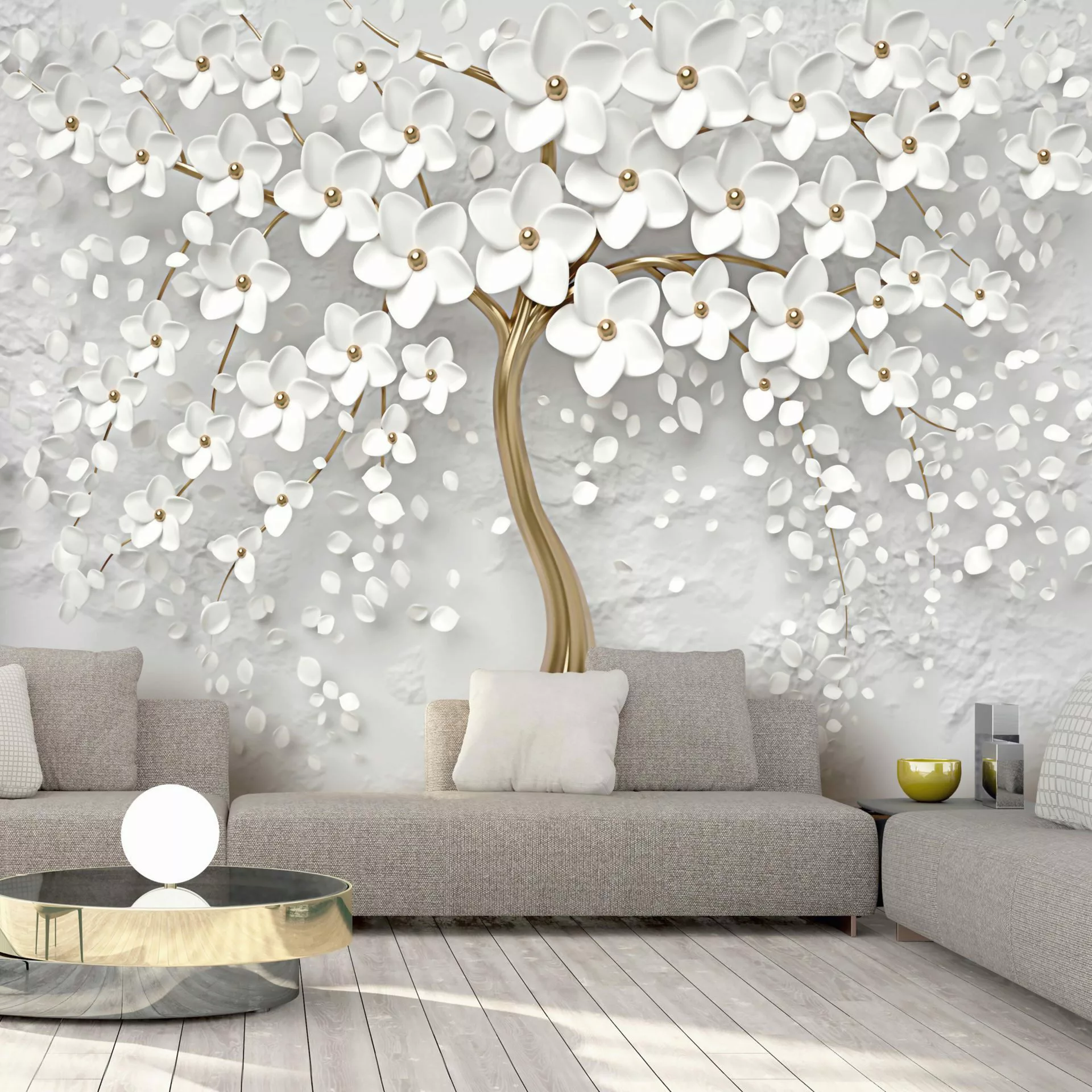 KUNSTLOFT Vliestapete Magic Magnolia 0.98x0.7 m, günstig online kaufen