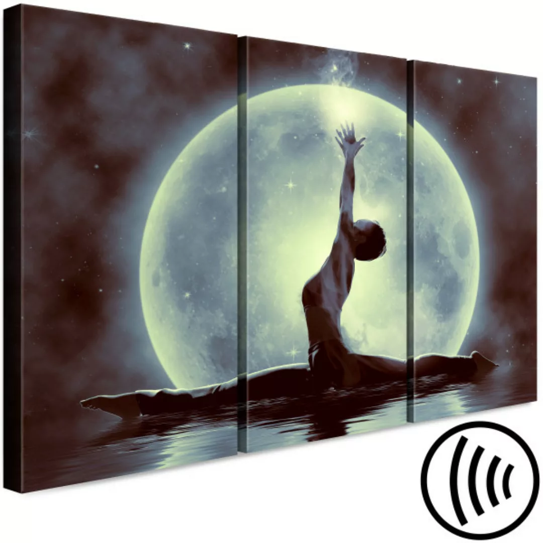 Leinwandbild Mond-Tänzerin - mystisches Motiv mit Ballerina, Wasser und Mon günstig online kaufen