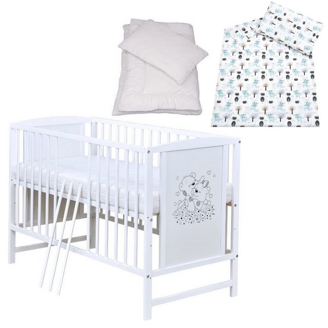 Baby-Delux Komplettbett Babybett Mia Komplettset, 7-tlg., Kinderbett 60x120 günstig online kaufen