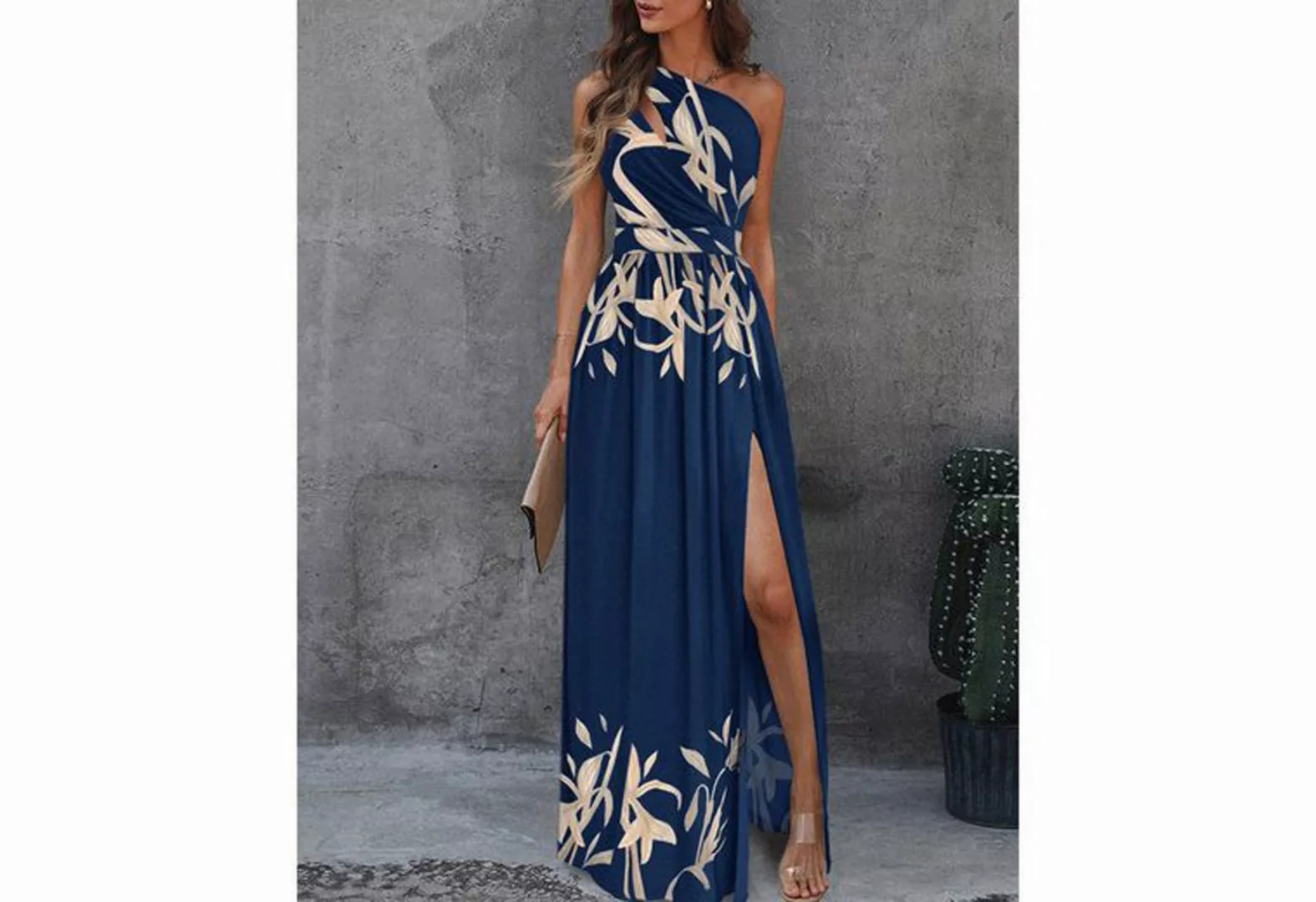 KIKI Abendkleid Elegantes, ärmelloses, sexy Schlitzkleid mit hoher Taille günstig online kaufen