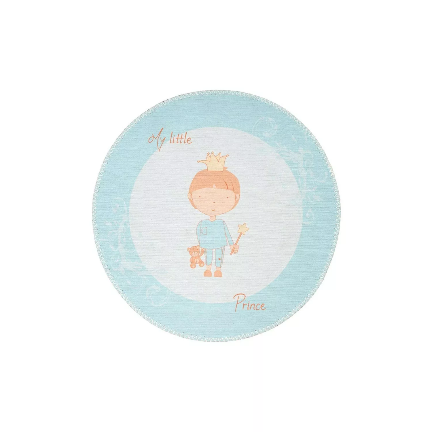 MeGusta Flachflor Teppich Kinder - Jugend Mint Polyester (D) Ø 160 cm Beatr günstig online kaufen