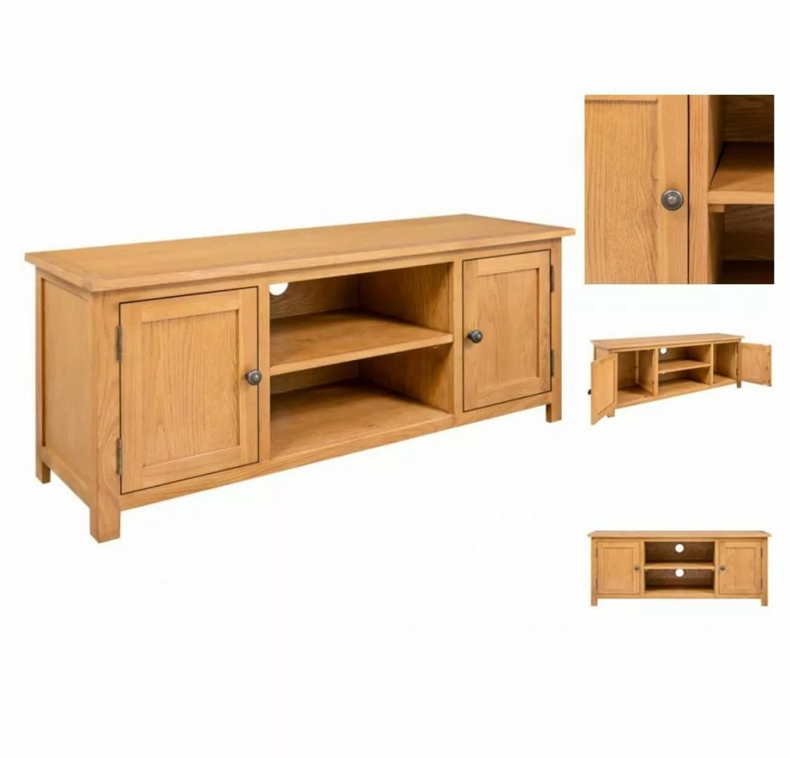 vidaXL TV-Schrank TV-Schrank 110x35x44 cm Massivholz Eiche Lowboard günstig online kaufen