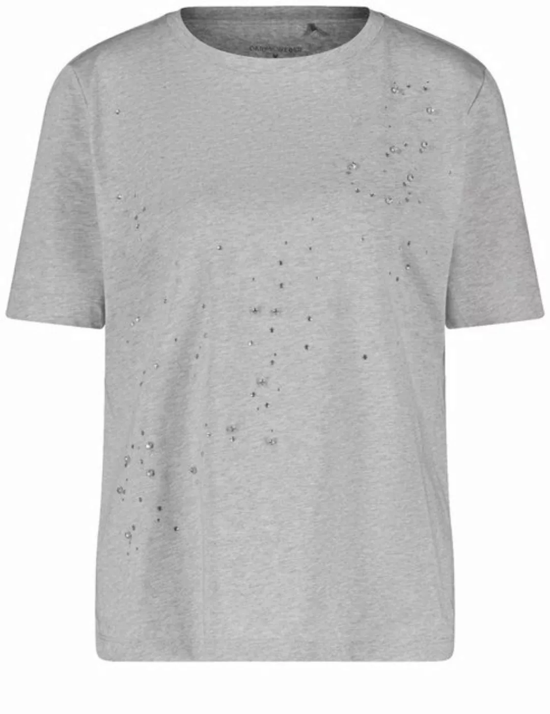 GERRY WEBER Kurzarmshirt T-Shirt mit Steinchendekor günstig online kaufen