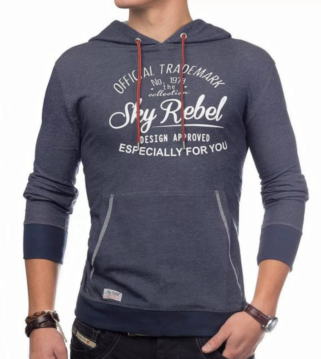 Sky Rebel Hoodie Kapuzenpullover Hoodie Rebel ID1366 meliert (1-tlg) 1380 i günstig online kaufen