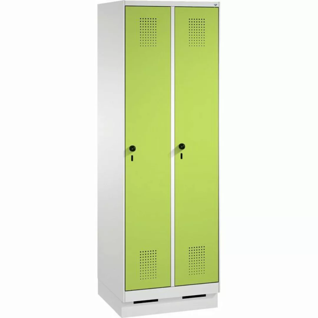 C+P Garderobenschrank Garderobenschrank S 3000 Evolo, Abteilbreite 30 cm, m günstig online kaufen