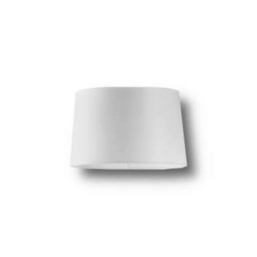 Stoff Lampenschirm PASA Weiß für E27 Stehleuchten Ø45cm günstig online kaufen