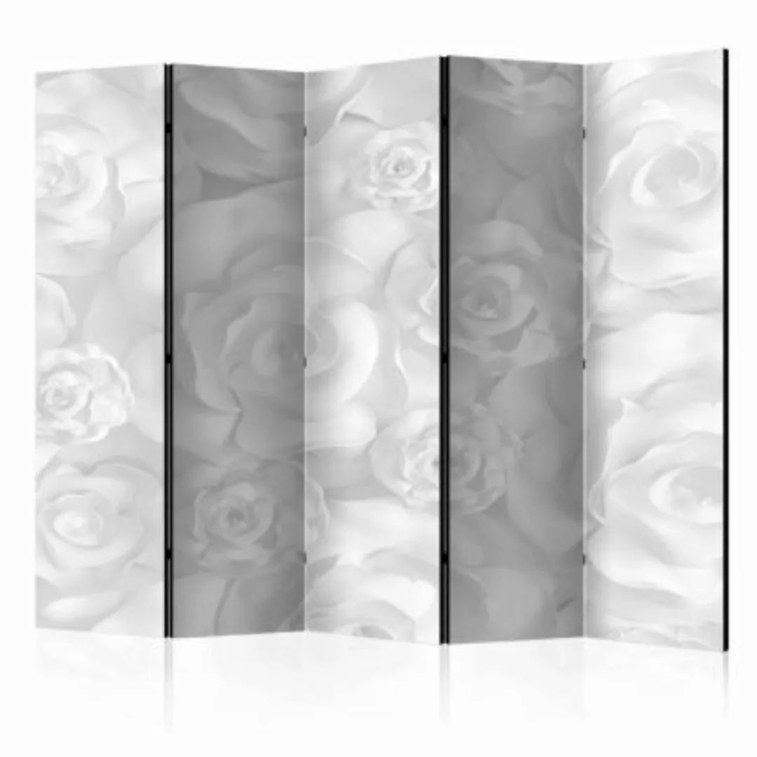 artgeist Paravent Plaster Flowers II [Room Dividers] schwarz/weiß Gr. 225 x günstig online kaufen