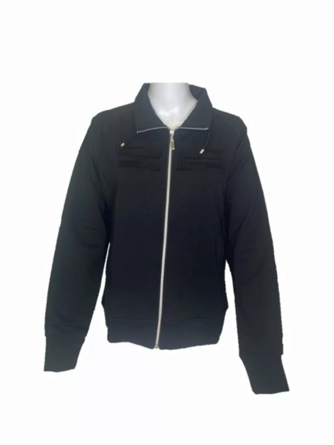 Authentic Klein Sweatjacke Sportive Damen Baumwoll-Mix Jacke mit Ziersticke günstig online kaufen