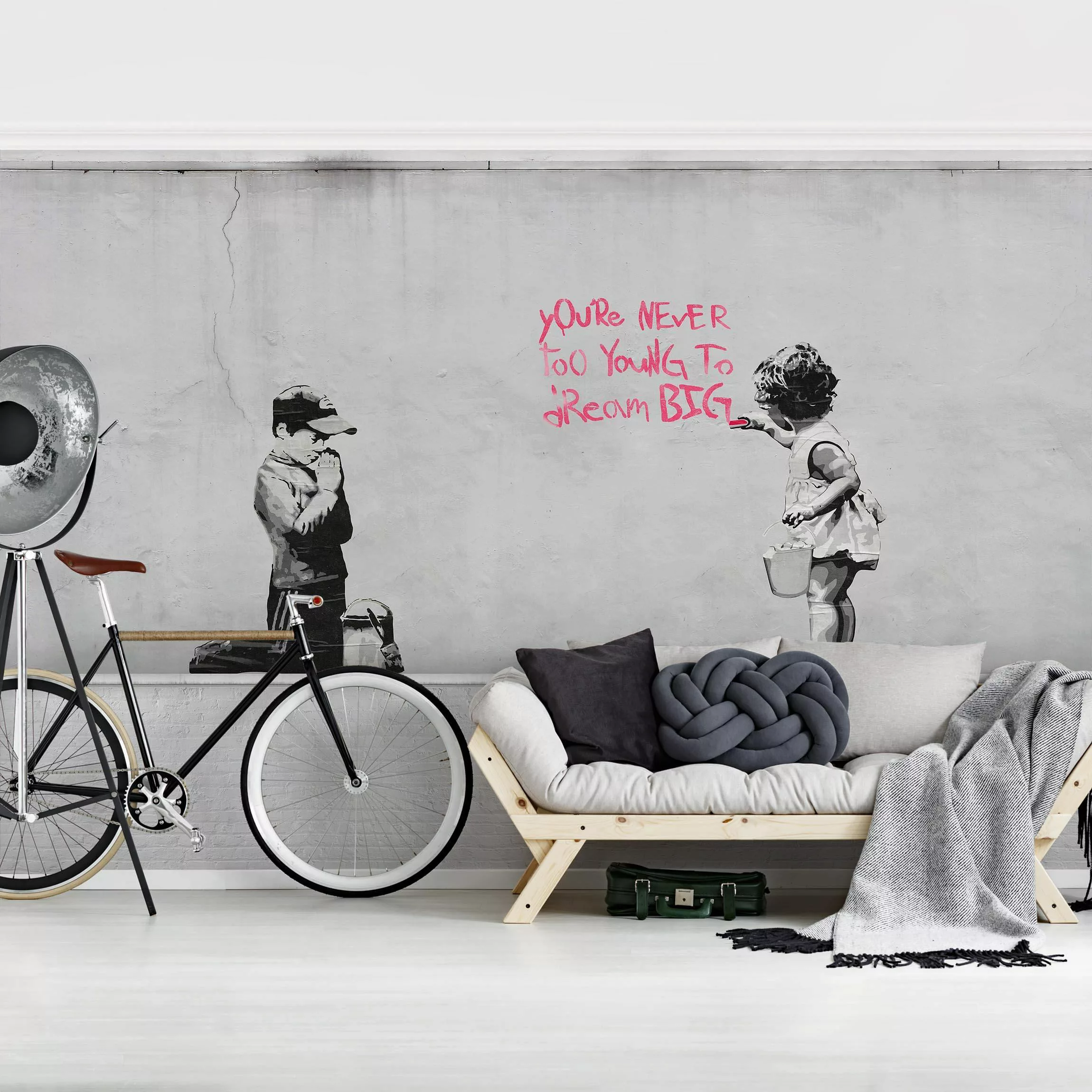 Fototapete Dream Big - Brandalised ft. Graffiti by Banksy günstig online kaufen