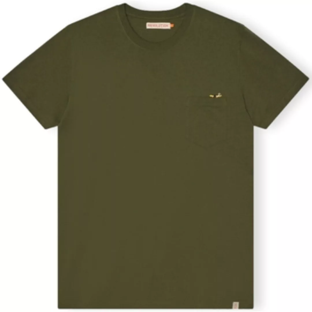 Revolution  T-Shirts & Poloshirts T-Shirt Regular 1365 SLE - Army günstig online kaufen