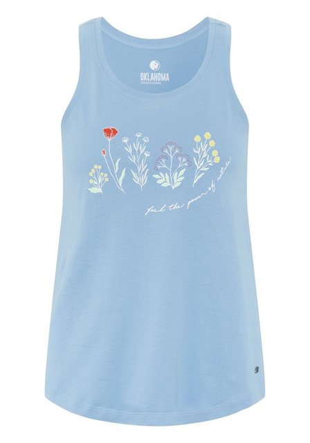 OKLAHOMA PREMIUM DENIM Tanktop im sommerlichen Floral-Design günstig online kaufen