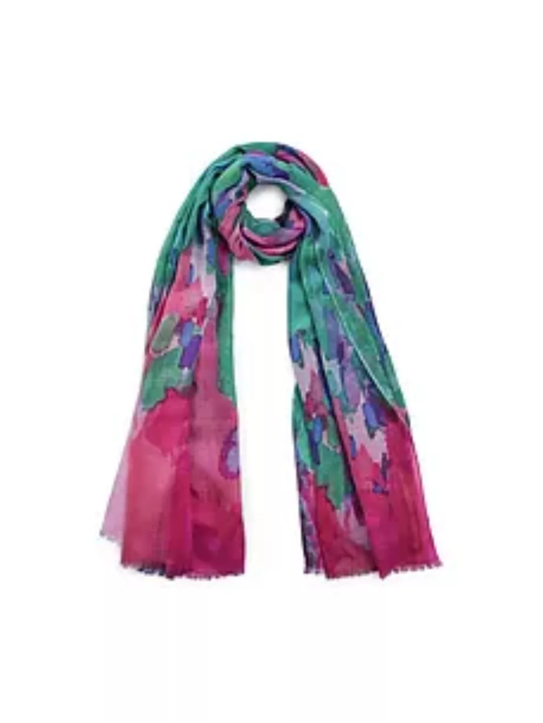 Schal aus Schurwolle und Kaschmir Peter Hahn mehrfarbig günstig online kaufen