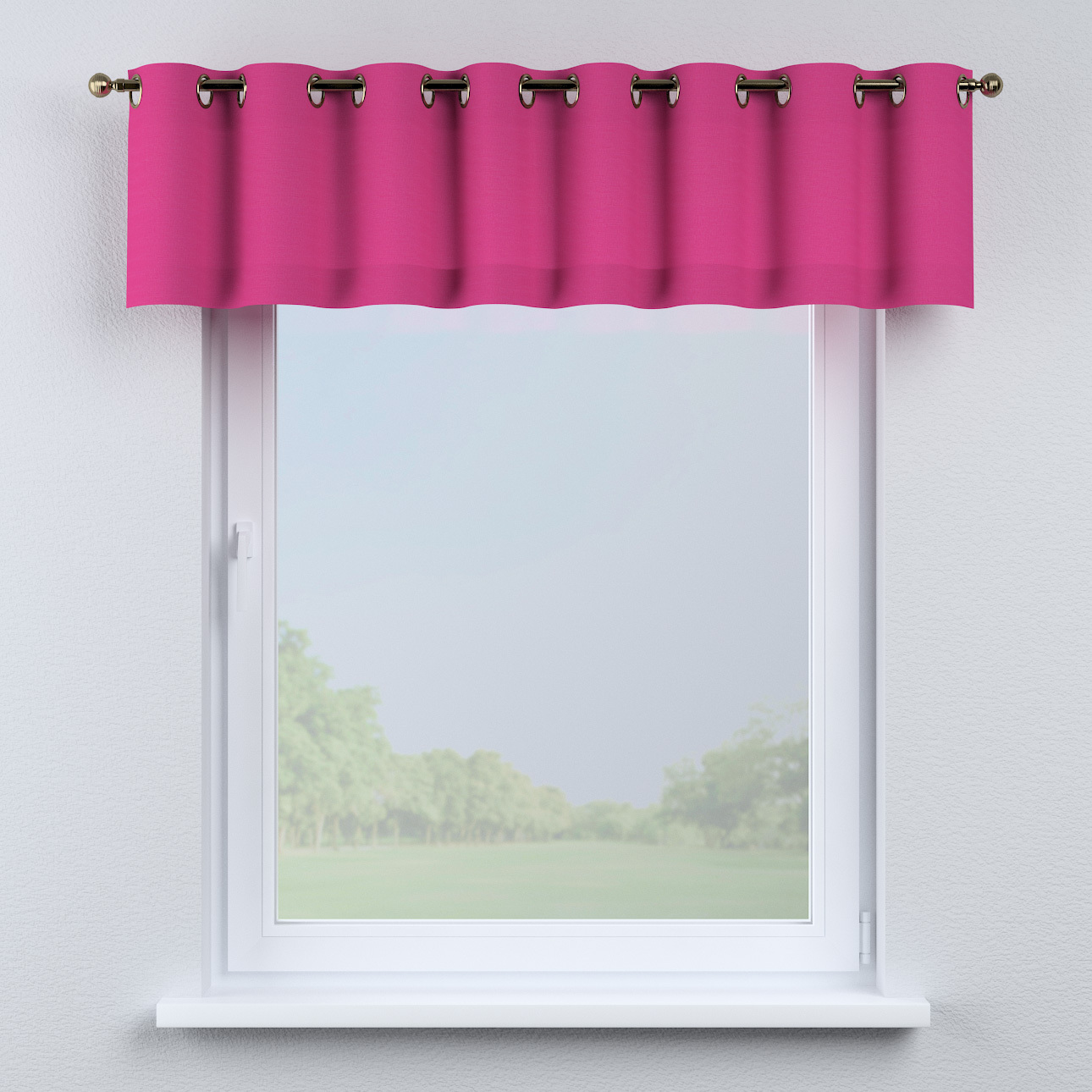 Kurzgardine mit Ösen, rosa, 390 x 40 cm, Loneta (133-60) günstig online kaufen