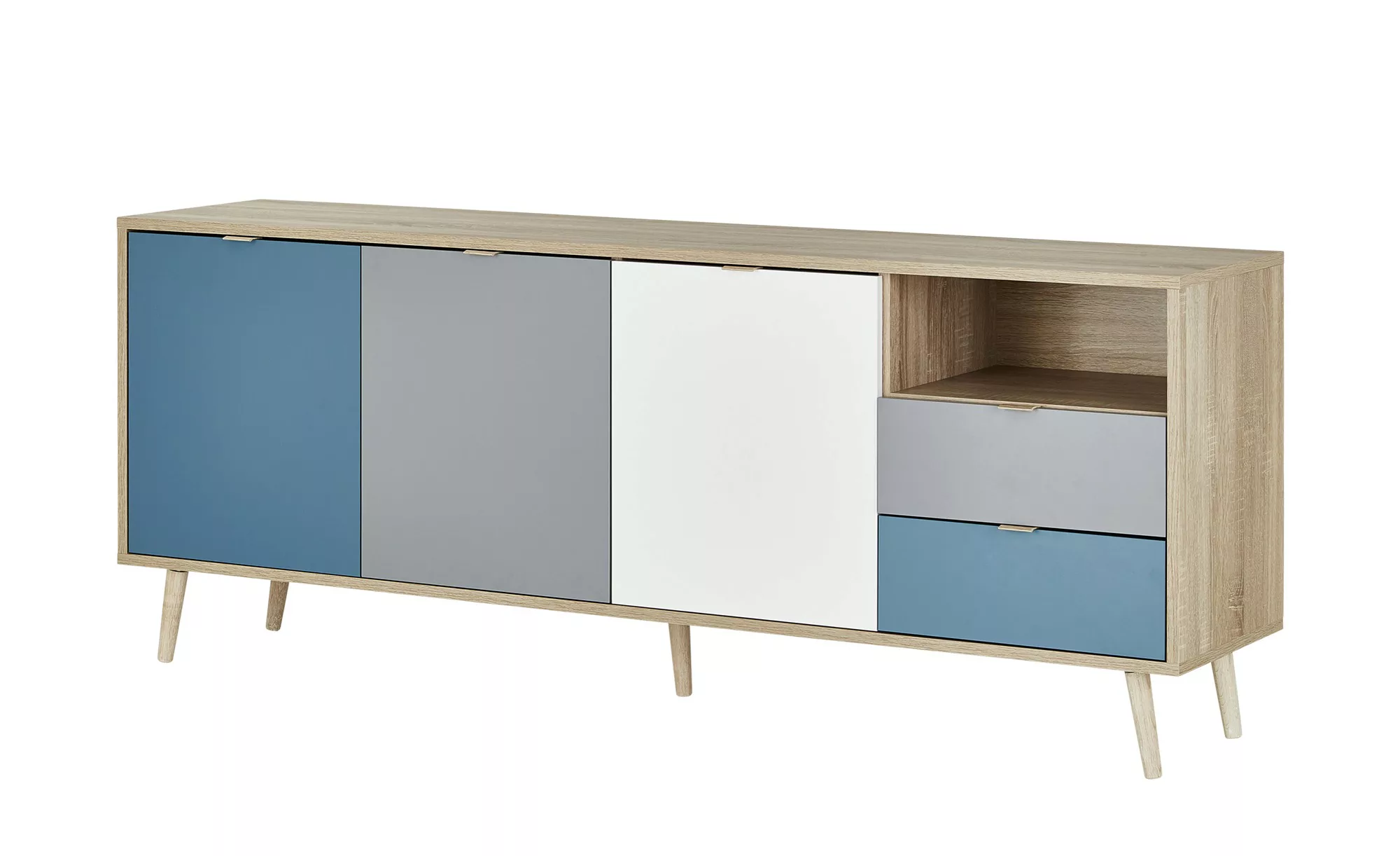 Sideboard  Vasto - türkis/petrol - 180 cm - 71 cm - 40 cm - Sconto günstig online kaufen