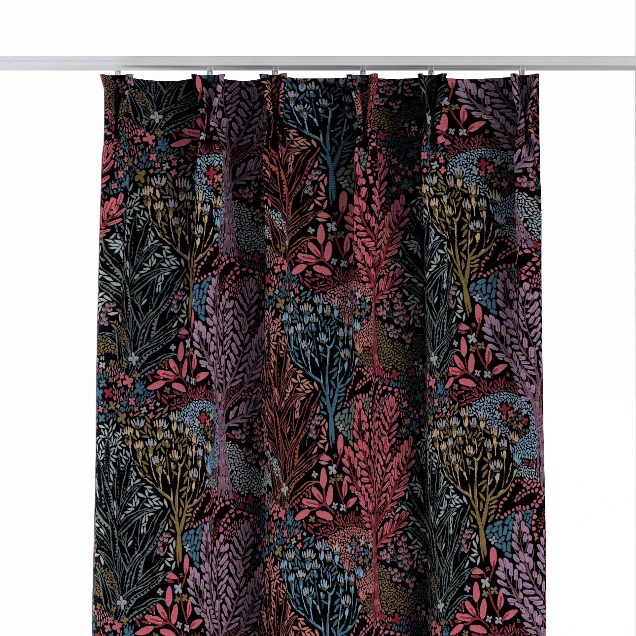 Vorhang mit flämischen 2-er Falten, bunt, Intenso Premium (144-26) günstig online kaufen