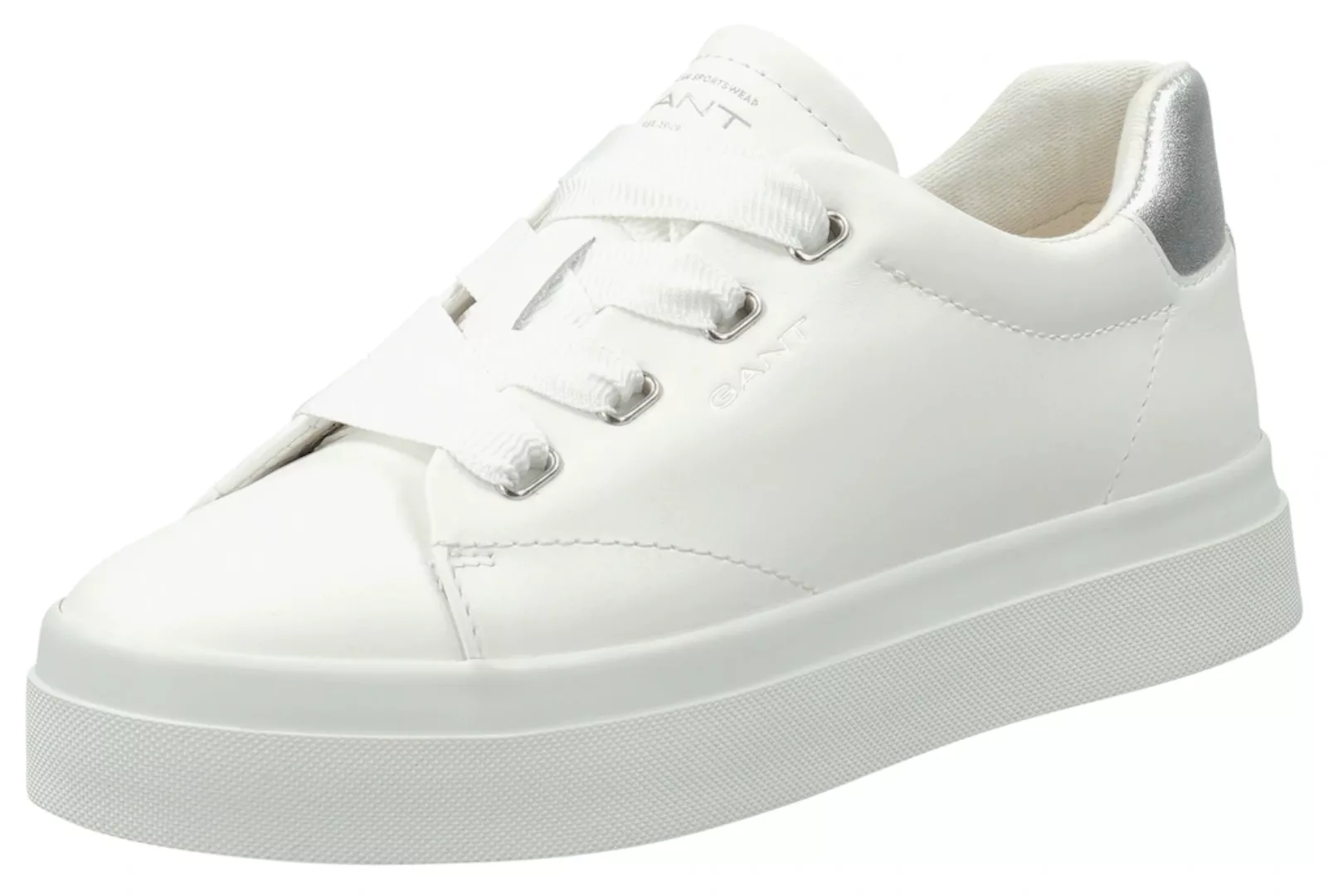 Gant Sneaker "AVONA", silberfarbenes Detail am Schaft, Freizeitschuh, Halbs günstig online kaufen