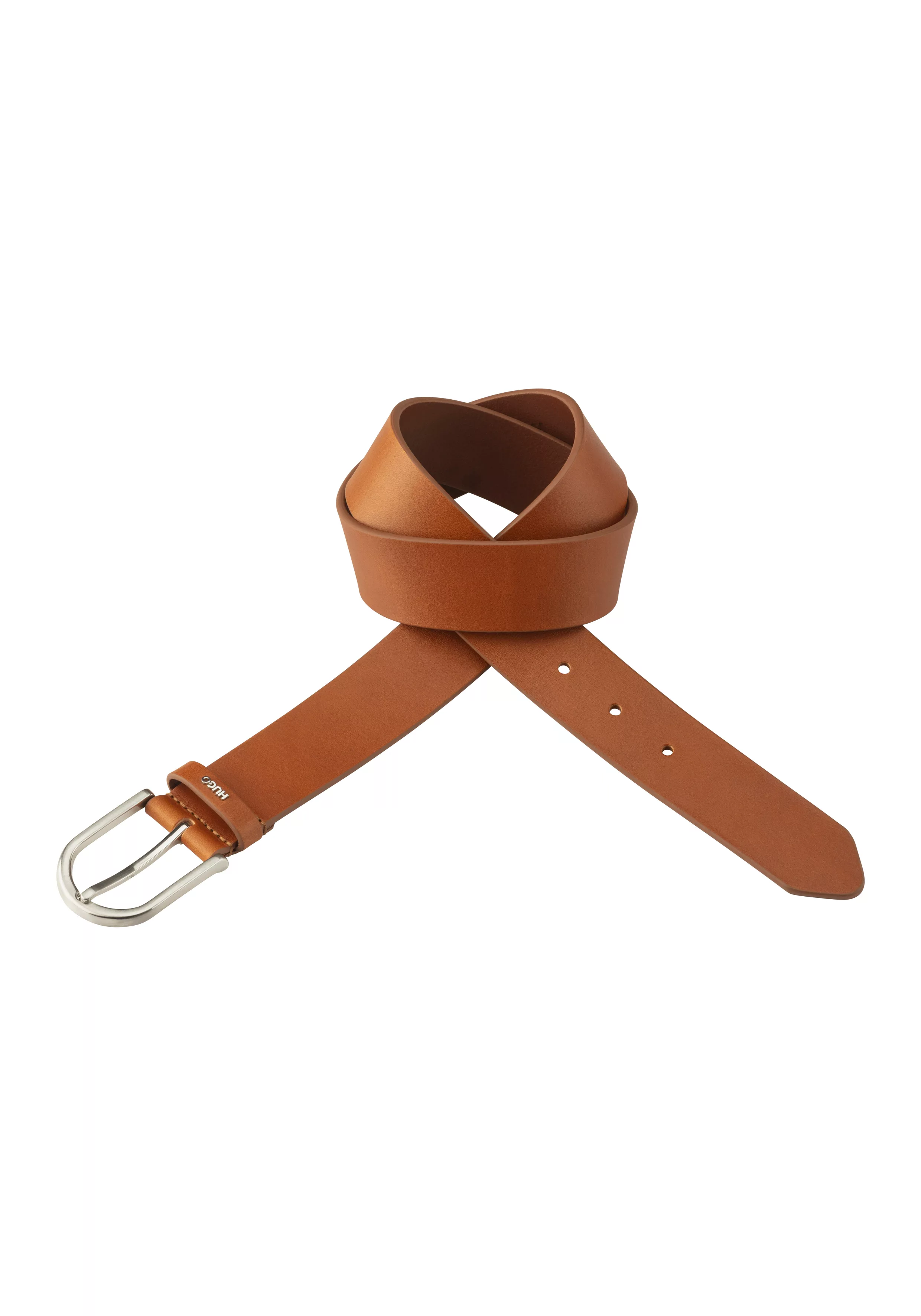 HUGO Ledergürtel "Zoey Belt 3,5cm", mit kontrastfarbener Boss-Prägung am Ve günstig online kaufen