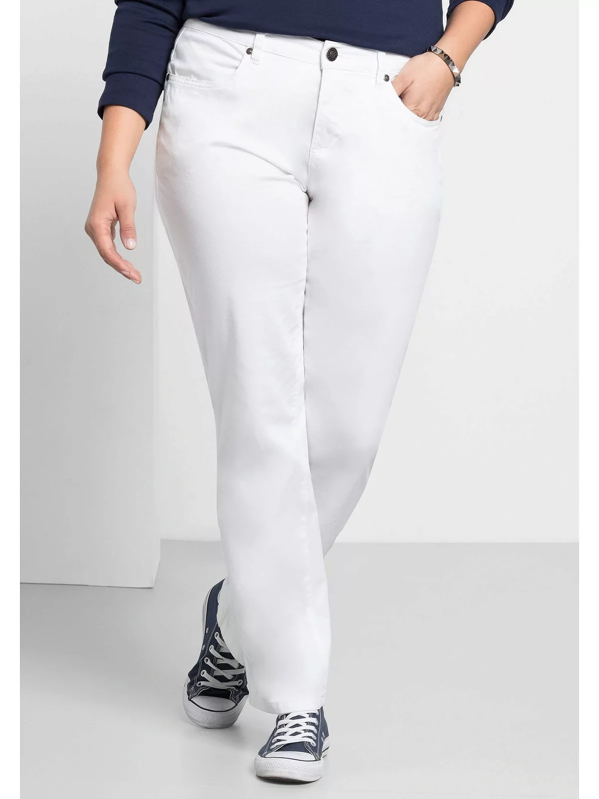 Sheego Stretch-Hose "Große Größen", elastische Twill-Qualität günstig online kaufen