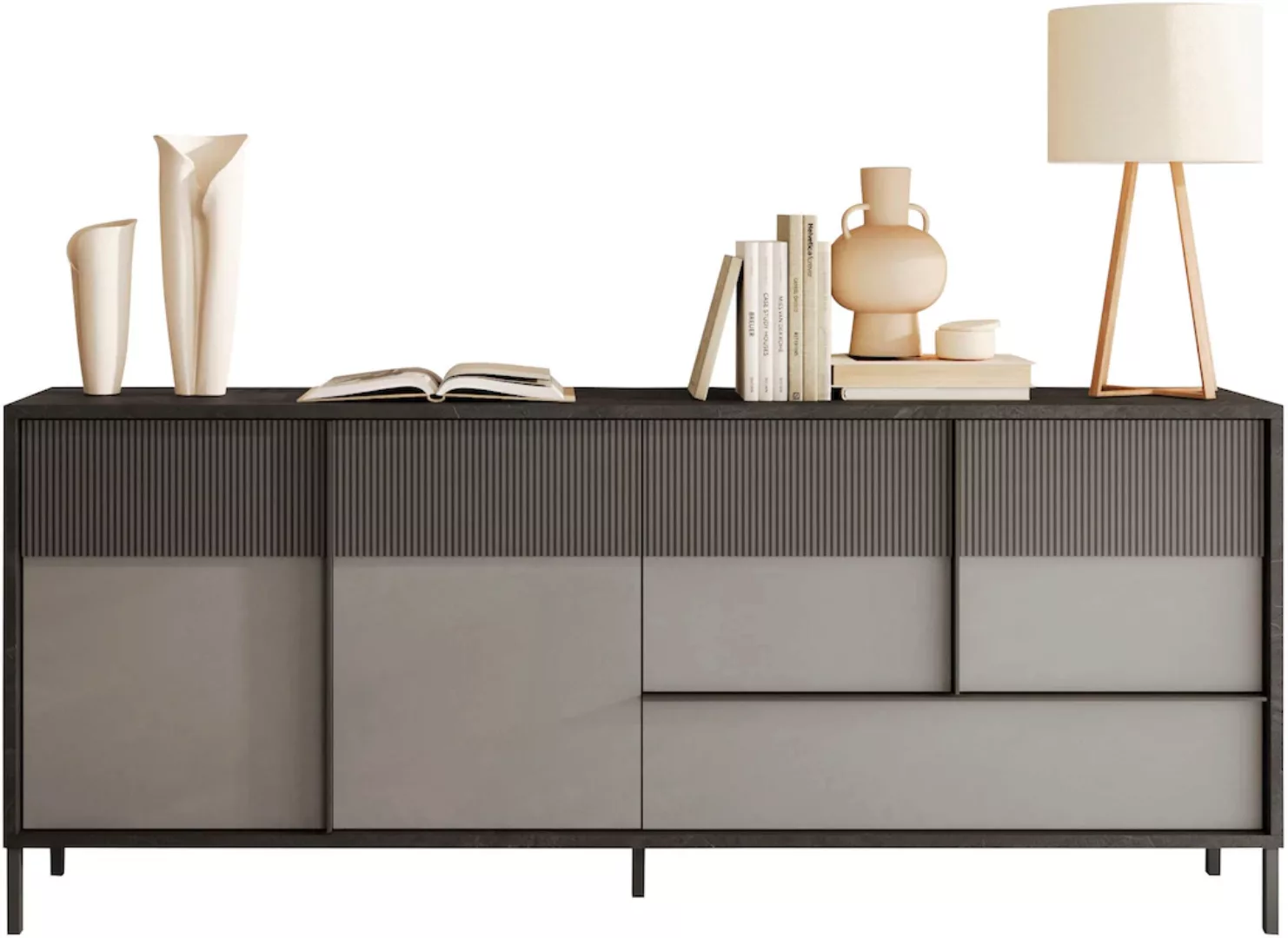 INOSIGN Sideboard "Everest Breite 206 cm, Kommode mit 4 Türen u. 1 Schubkas günstig online kaufen