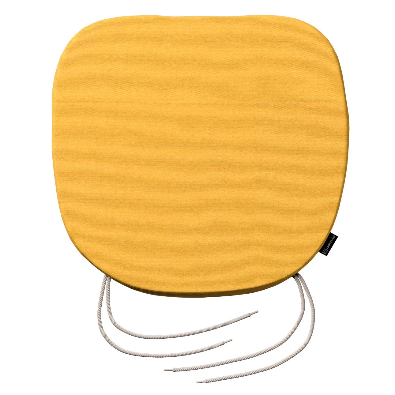 Stuhlkissen Marcus mit Bindeschnur, gelb, 40 x 37 x 2,5 cm, Loneta (133-40) günstig online kaufen