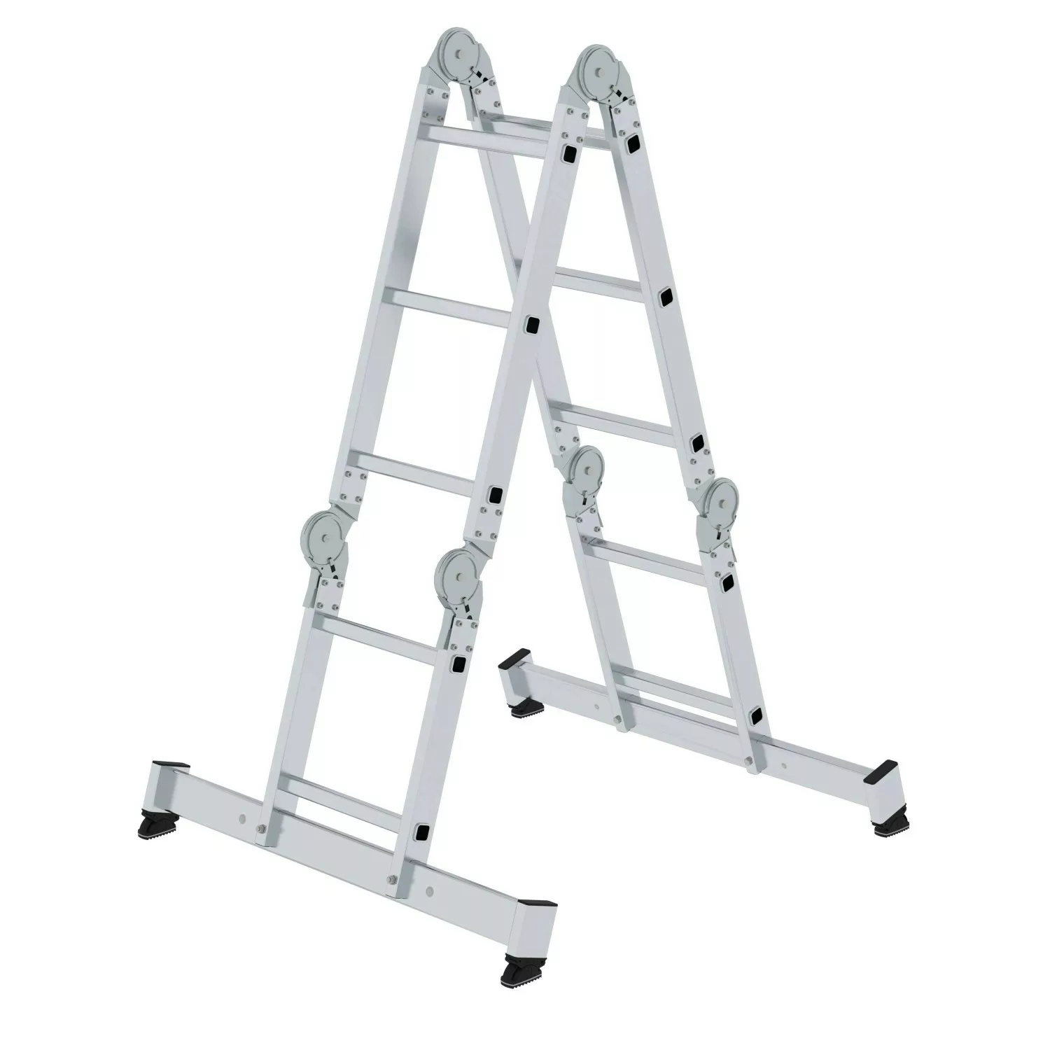 PROREGAL Vielzweckleiter 4-Teilig mit Traverse 2 x 2 & 2 x 3 Sprossen günstig online kaufen