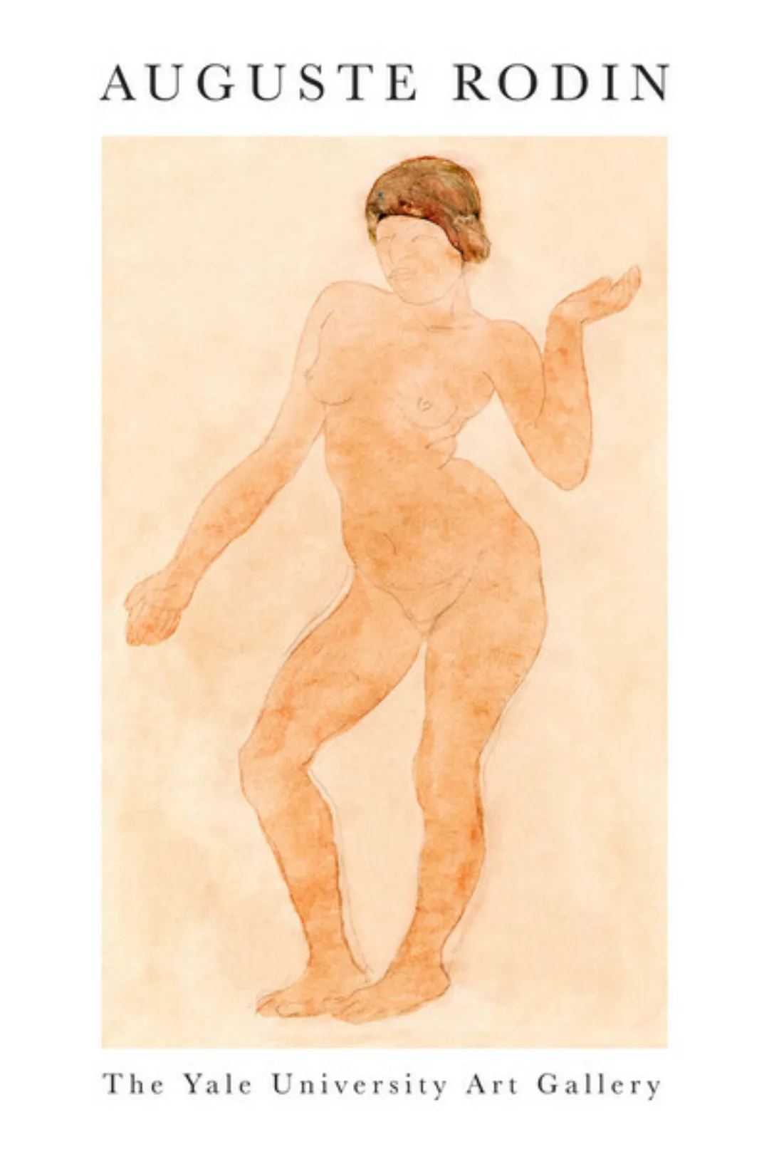 Poster / Leinwandbild - Nude, Right Knee Flexed Von Auguste Rodin günstig online kaufen