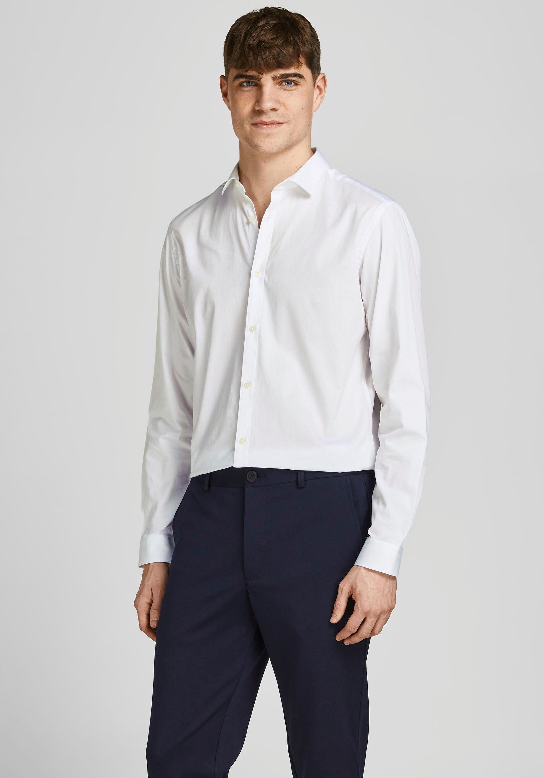 Jack & Jones Herren Freizeit Hemd JPRBLACARDIFF Slim Fit günstig online kaufen