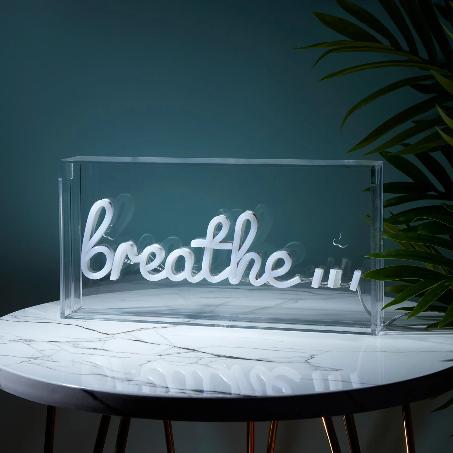 LED Neon Schriftzug Breathe Wanddeko günstig online kaufen