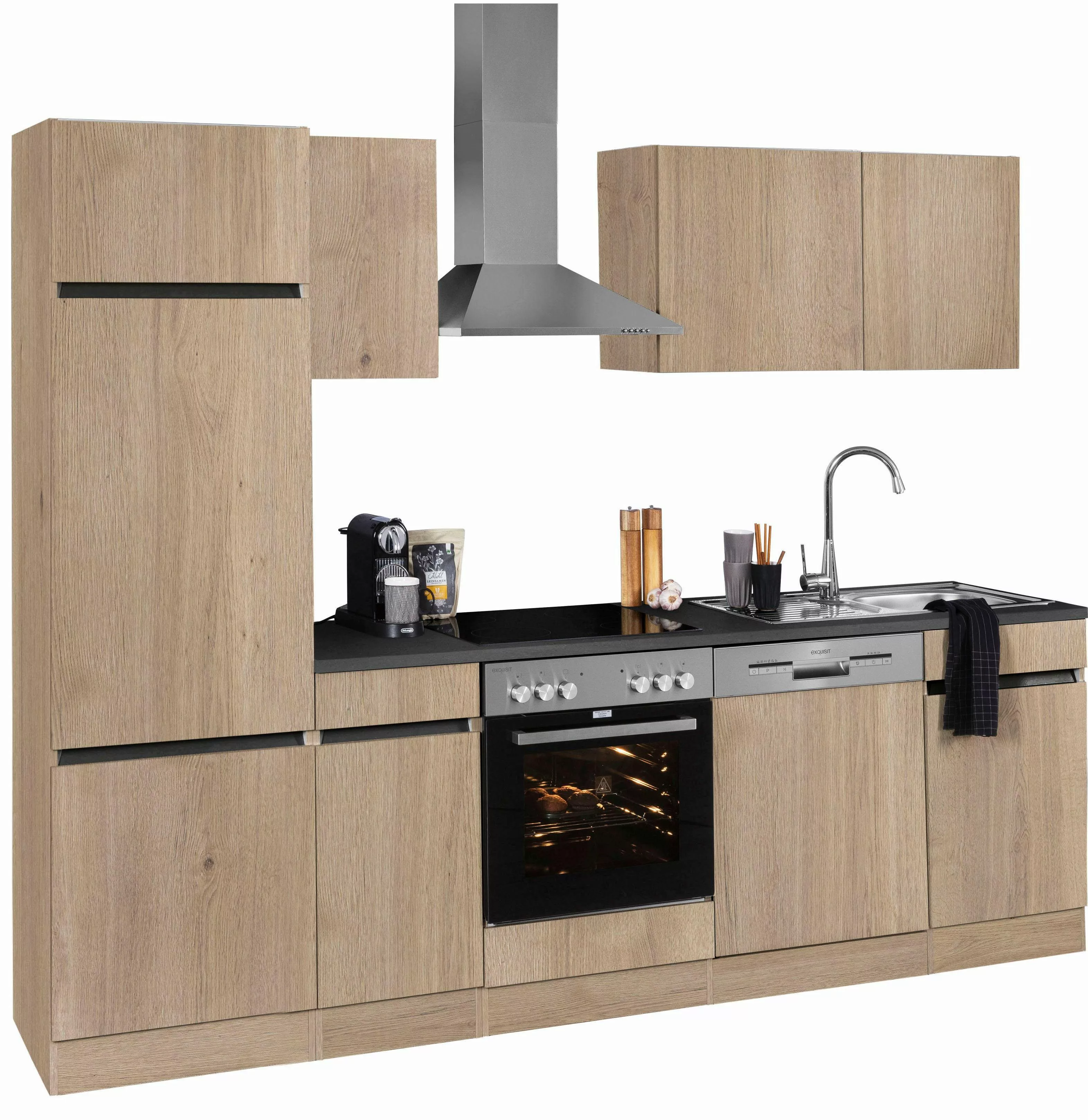 OPTIFIT Küchenzeile "Roth", Breite 270 cm, wahlweise mit E-Geräten, mit Pus günstig online kaufen