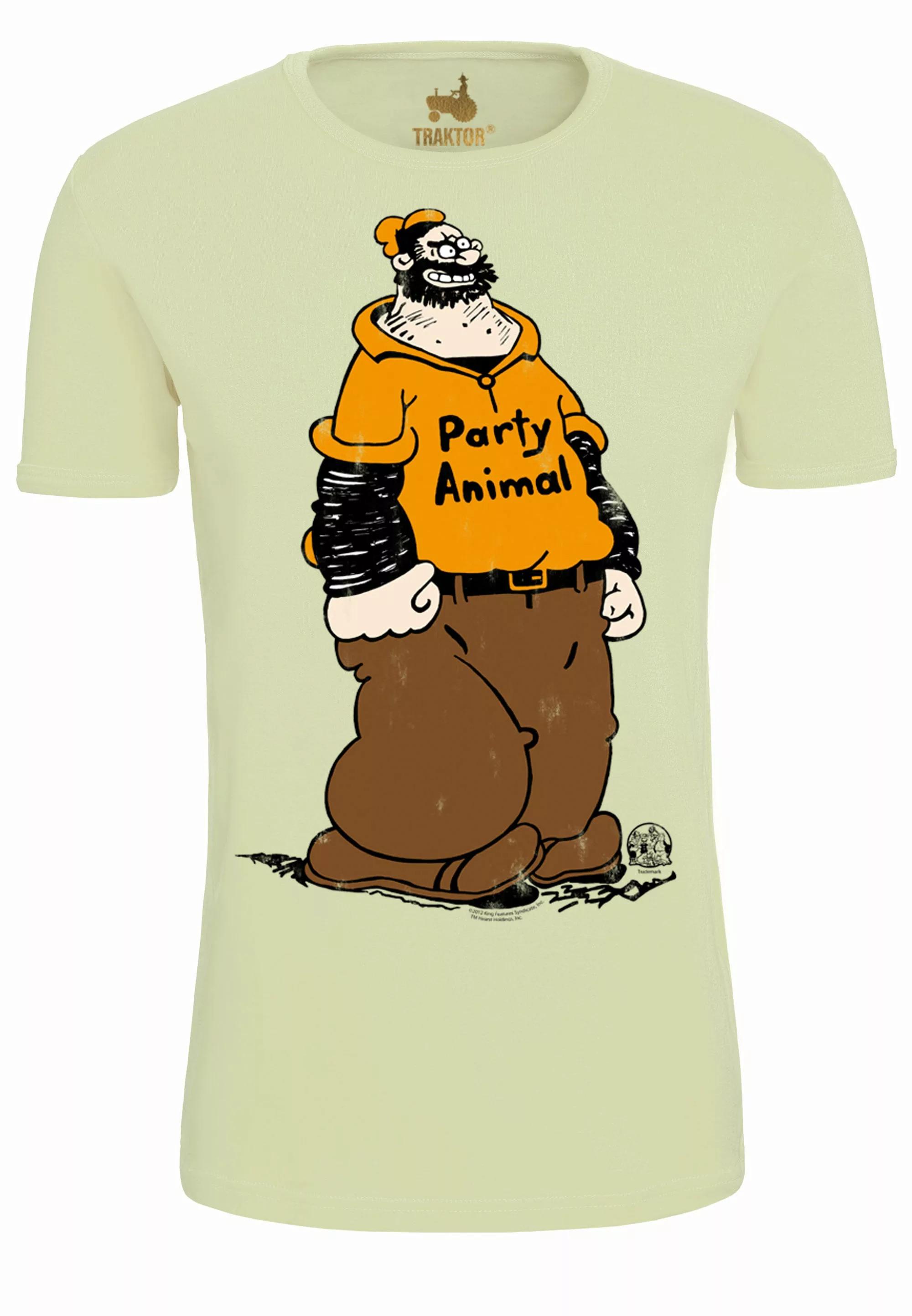 LOGOSHIRT T-Shirt "Popeye – Brutus Party Animal", mit trendigem Comic-Print günstig online kaufen