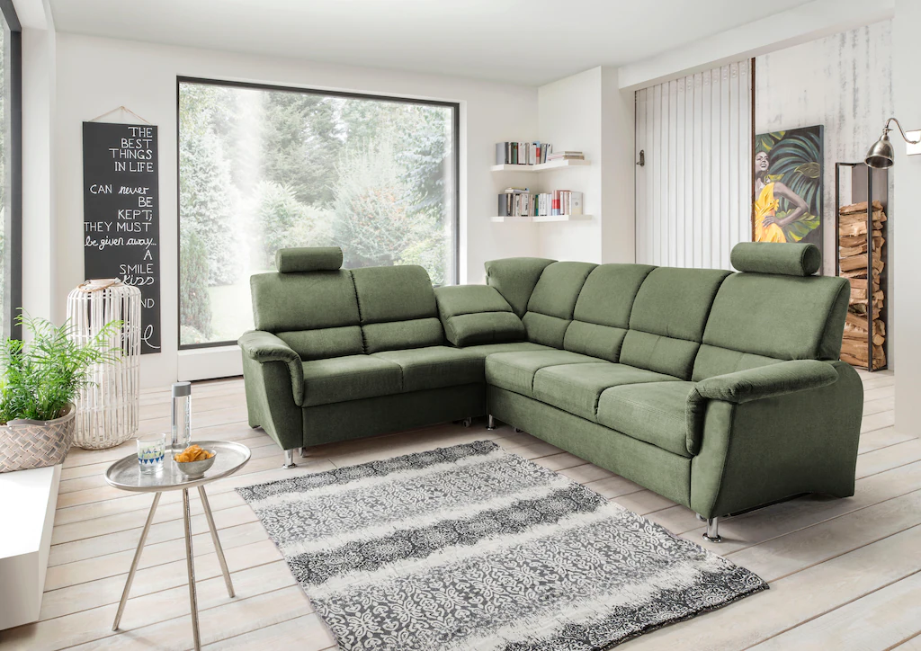 Home affaire Ecksofa "Pisa L-Form" günstig online kaufen