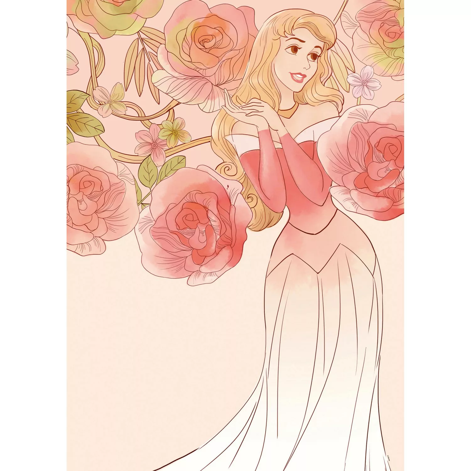 Komar Poster "Sleeping Beauty Roses", Disney, (1 St.), Kinderzimmer, Schlaf günstig online kaufen