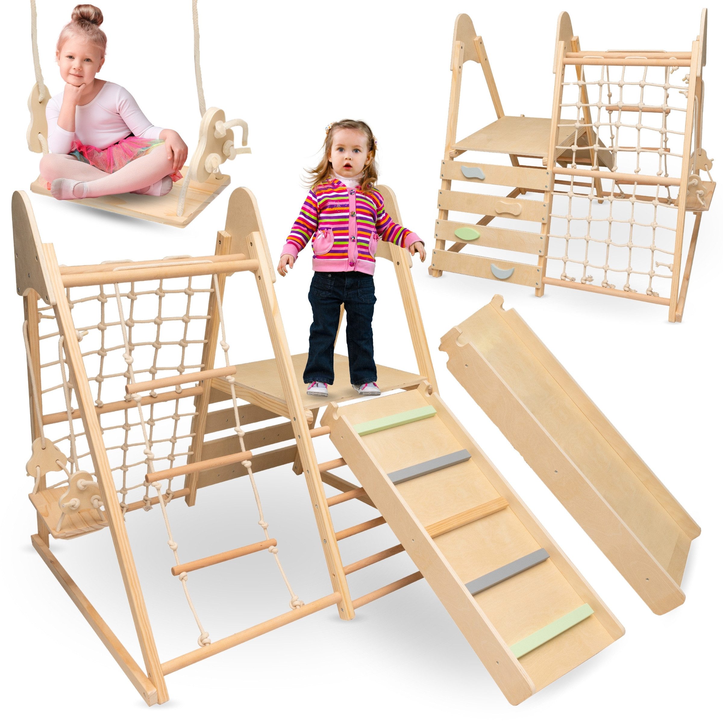 Mamabrum Lernspielzeug Mamabrum 5-in-1 Holzspielplatz für günstig online kaufen