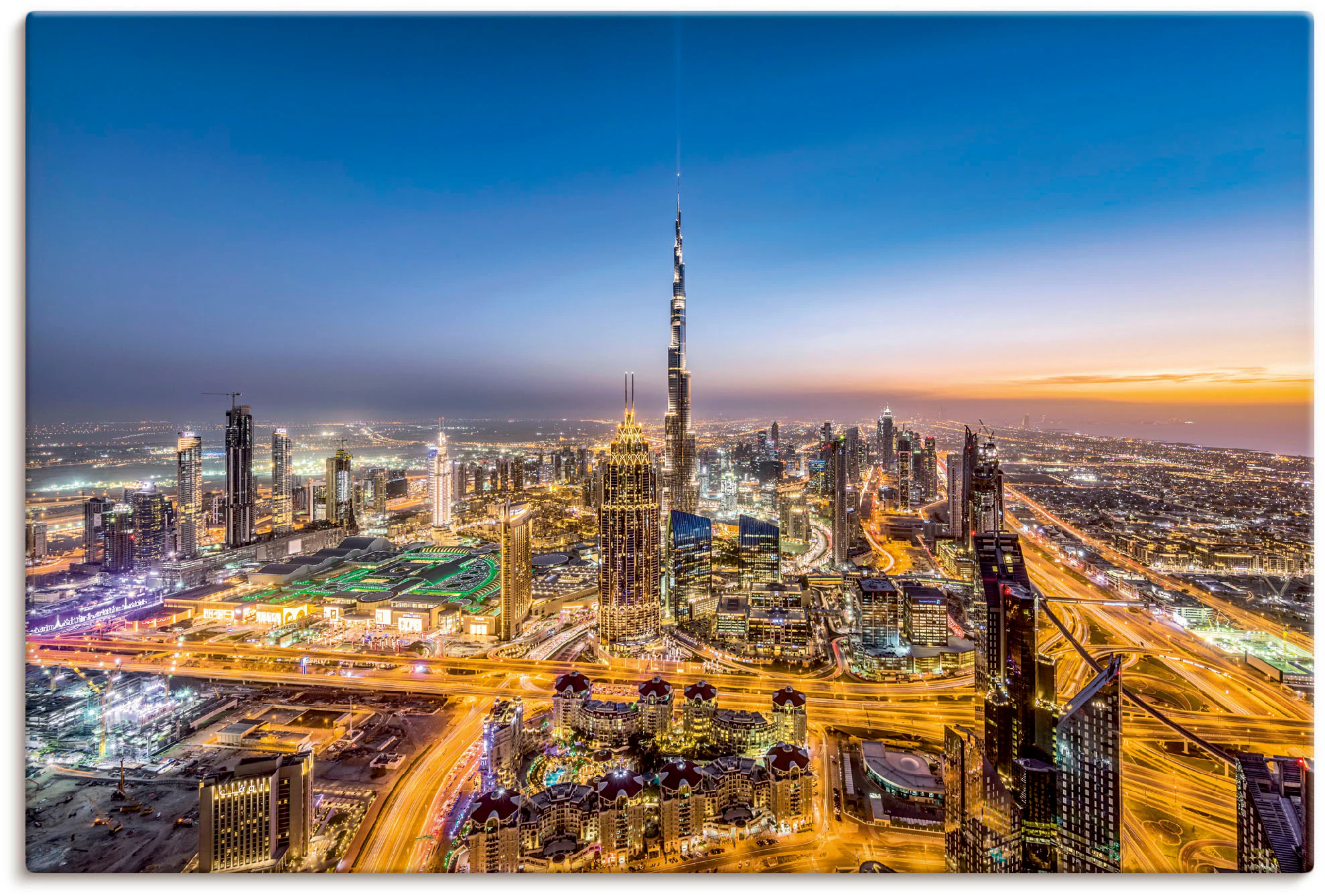 Artland Leinwandbild "Dubai IV", Bilder von Asien, (1 St.), auf Keilrahmen günstig online kaufen