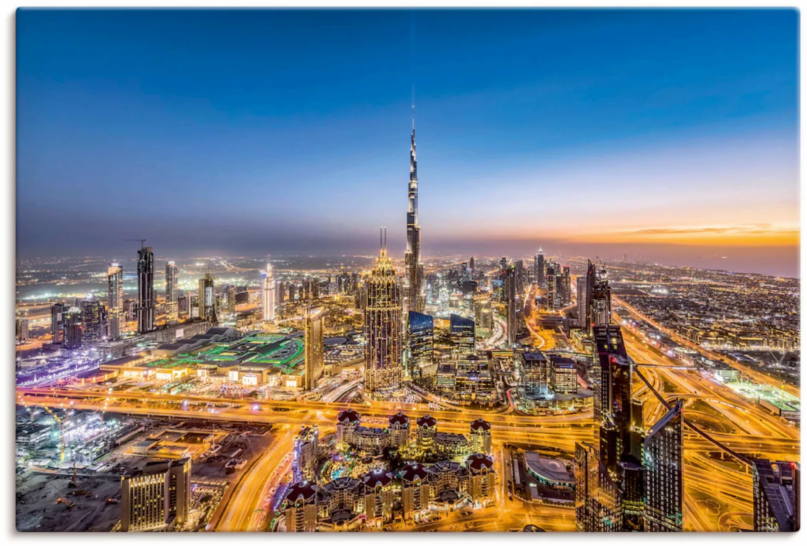 Artland Leinwandbild "Dubai IV", Bilder von Asien, (1 St.), auf Keilrahmen günstig online kaufen