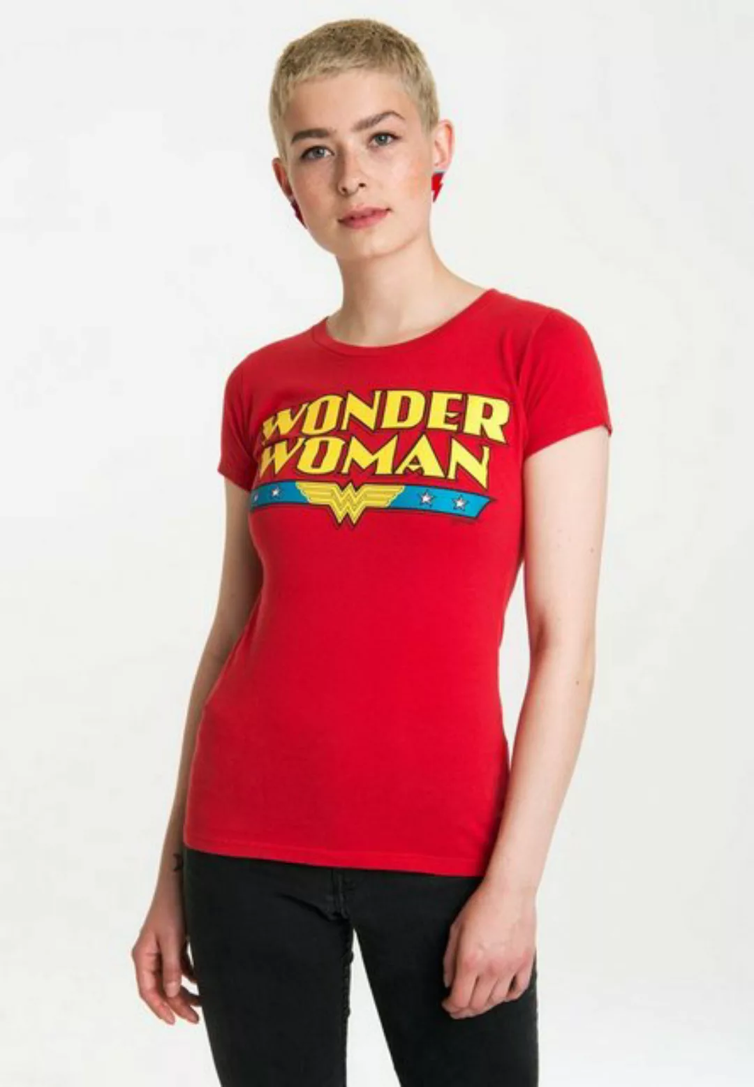 LOGOSHIRT T-Shirt Wonder Woman mit lässigem Vintage-Print günstig online kaufen