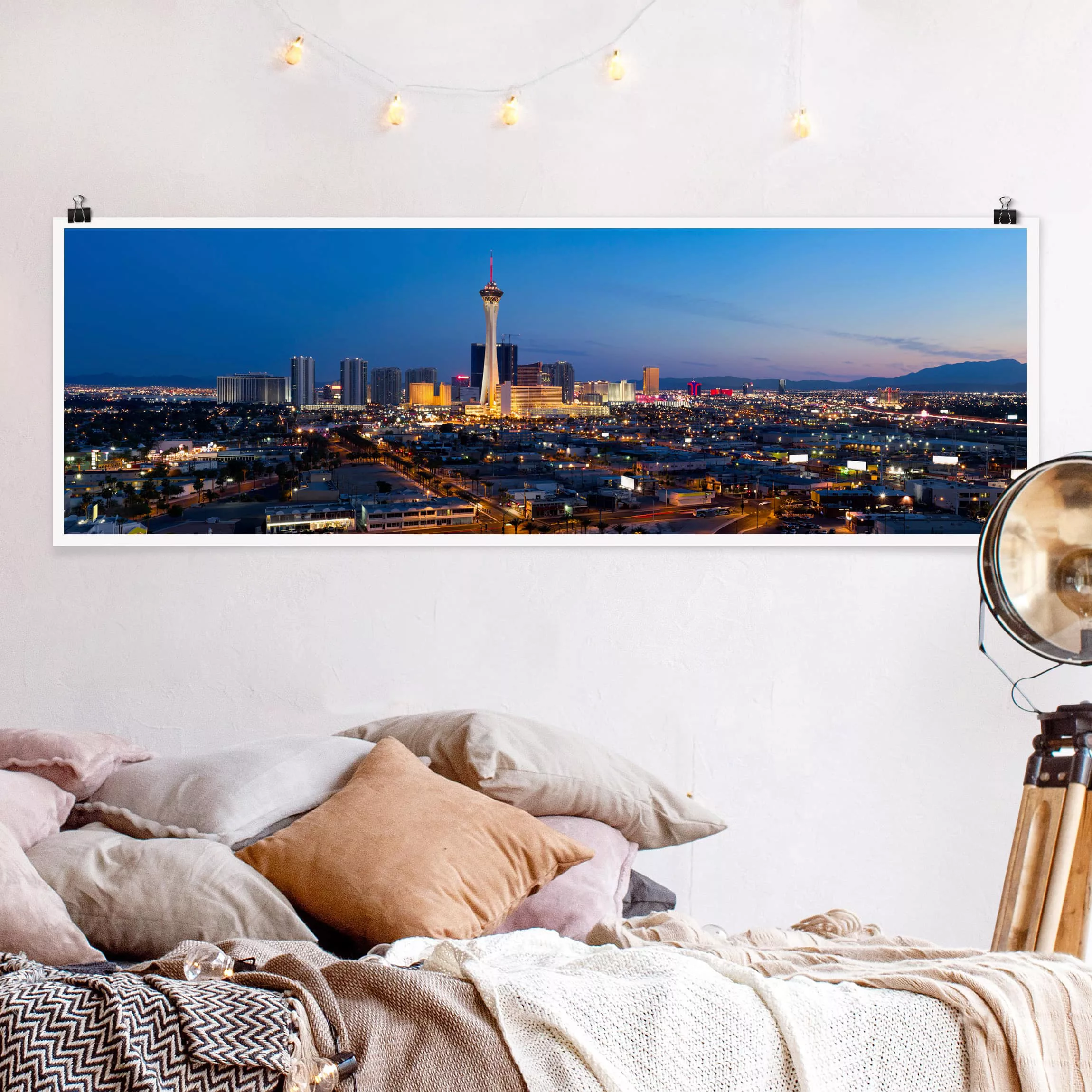 Panorama Poster Architektur & Skyline Viva Las Vegas günstig online kaufen