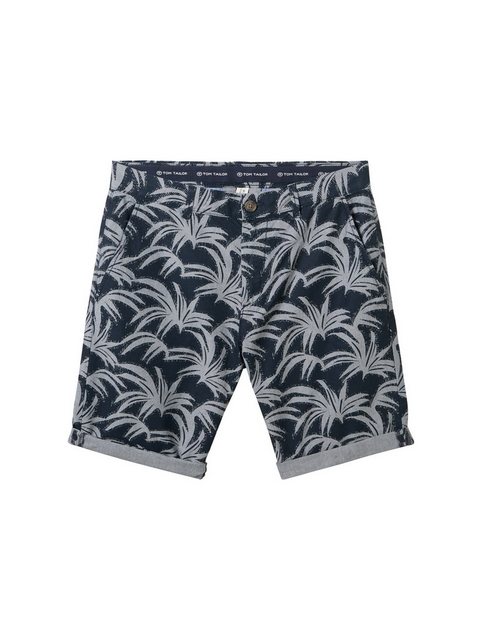 TOM TAILOR Bermudas Regular Chinoshorts mit Allover-Print günstig online kaufen