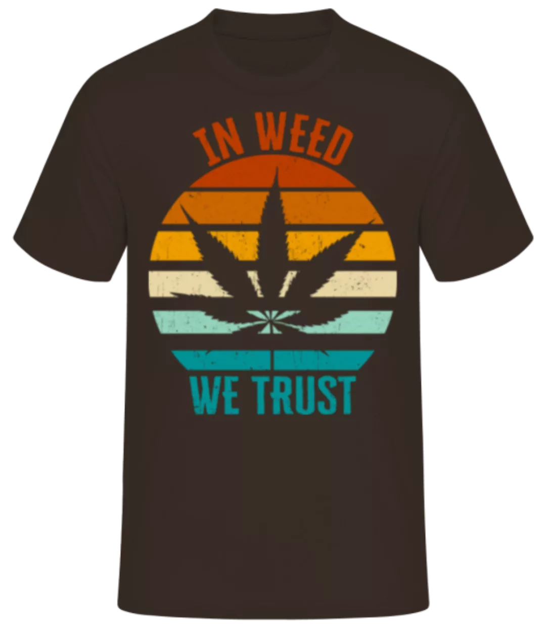 In Weed We Trust Retro · Männer Basic T-Shirt günstig online kaufen